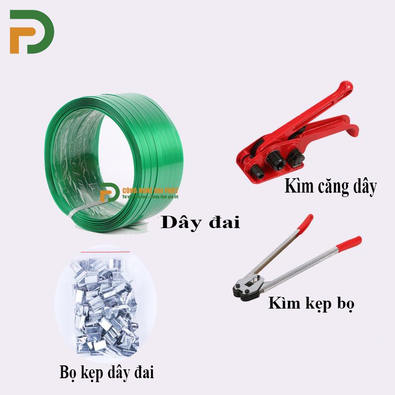 Bộ kìm kẹp dây đai thủ công bằng kim loại